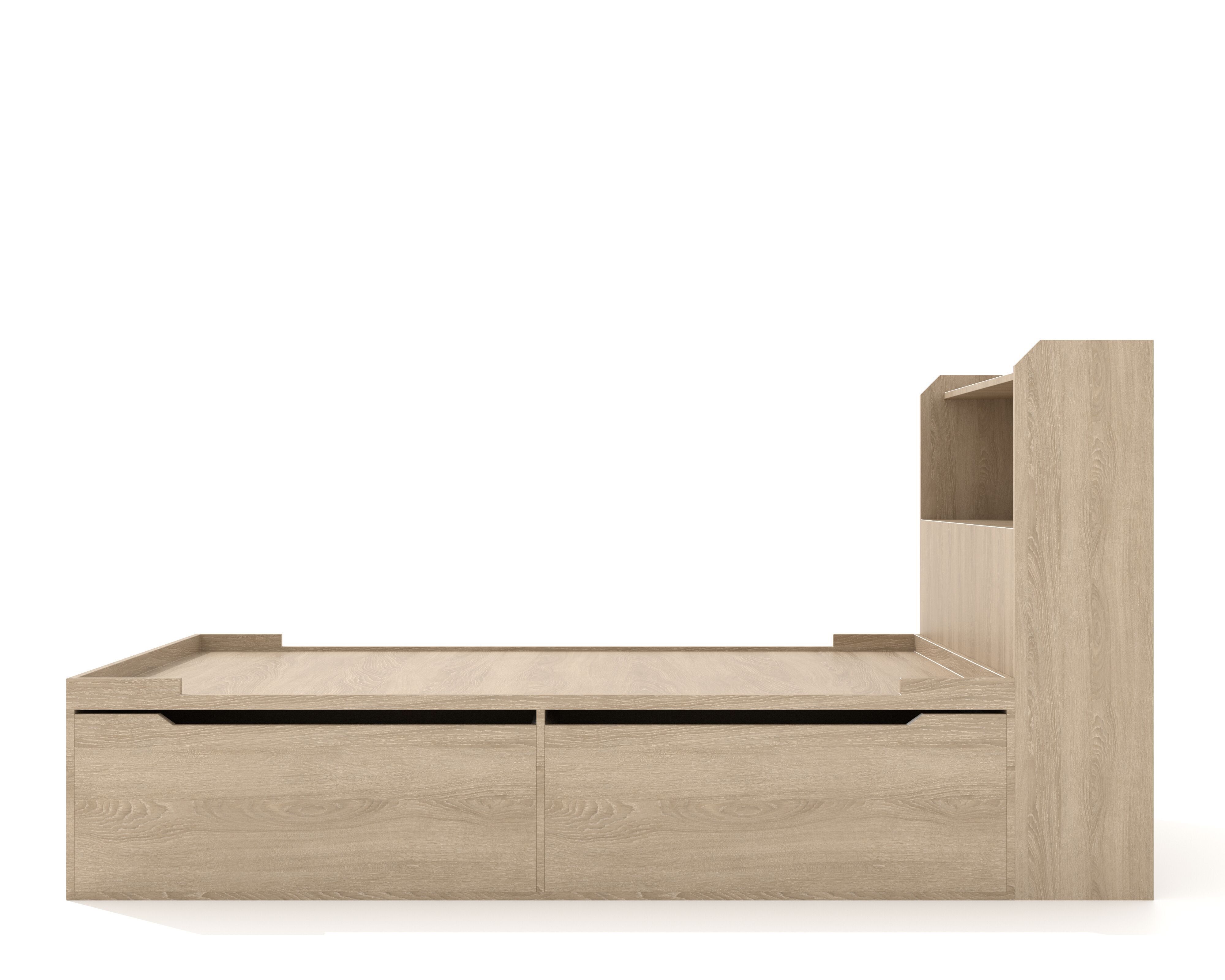 bed for one Low-poly 3D model_4