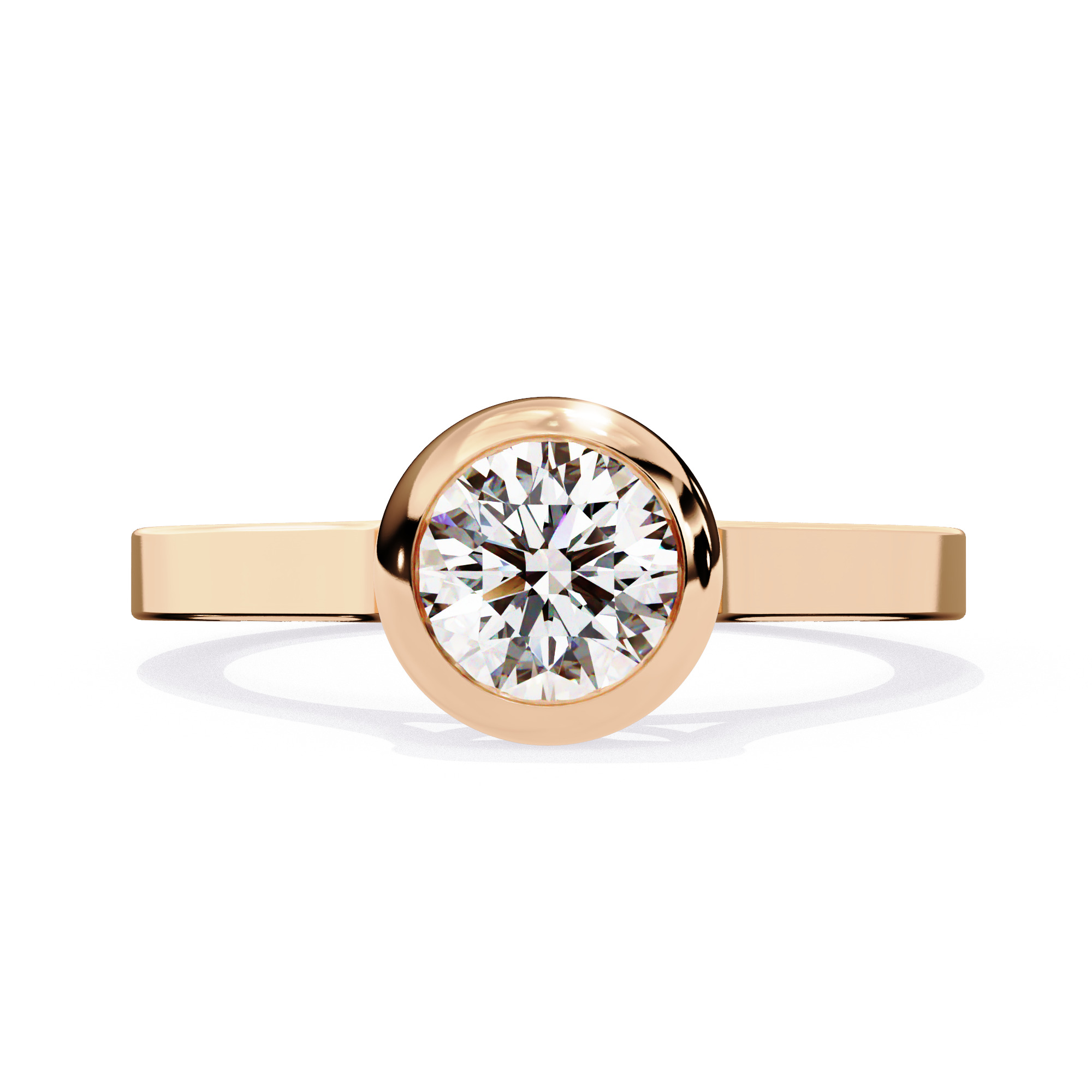 Mono Diamond Solitaire  Ring 360 animation renders 3dm stl  3D print model_1