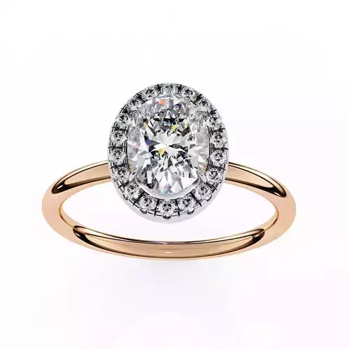 Halo Solitaire Diamond Ring 360 animation renders 3dm stl 