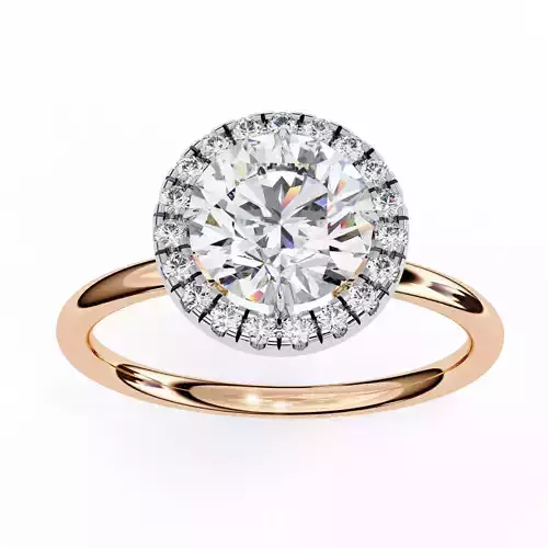 Halo Solitaire Diamond Ring 360 animation renders 3dm stl 