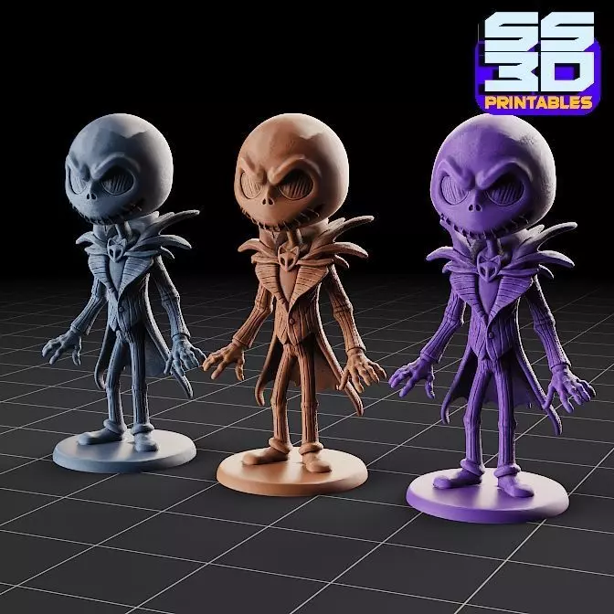 Jack Skellington 3D 3D print model_0