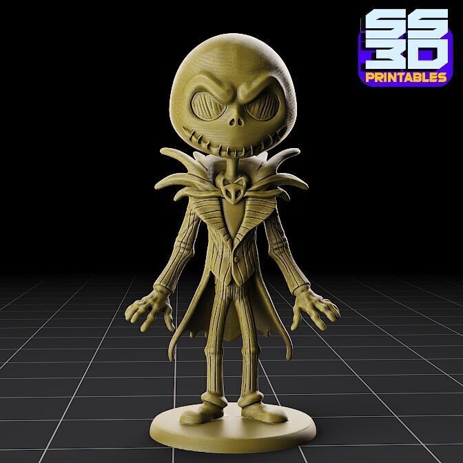 Jack Skellington 3D 3D print model_4