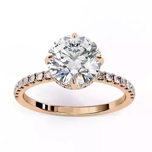 Solitaire Diamond Ring 360 animation renders 3dm stl 