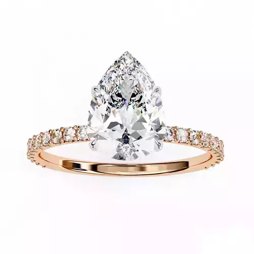 Solitaire Diamond Ring 360 animation renders 3dm stl  3D print model