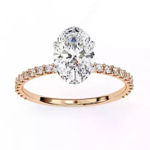 Solitaire Diamond Ring 360 animation renders 3dm stl 