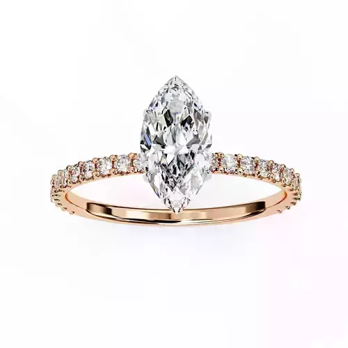 Solitaire Diamond Ring 360 animation renders 3dm stl  3D print model