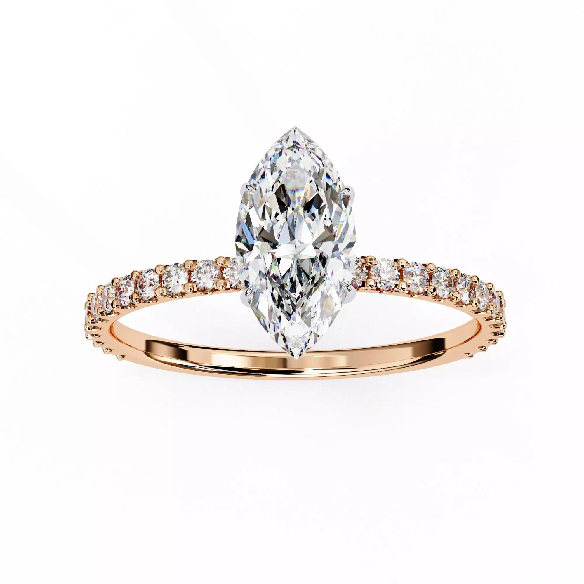 Solitaire Diamond Ring 360 animation renders 3dm stl  3D print model_0