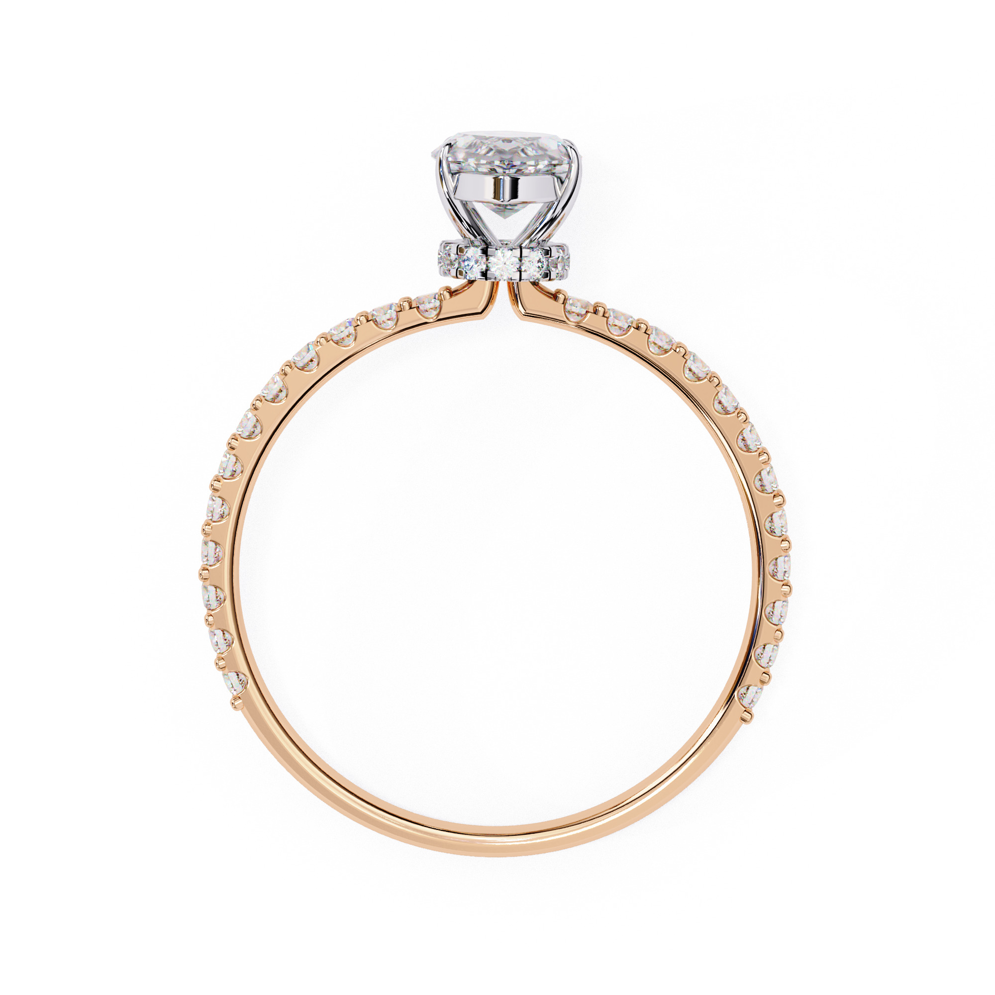 Solitaire Diamond Ring 360 animation renders 3dm stl  3D print model_9