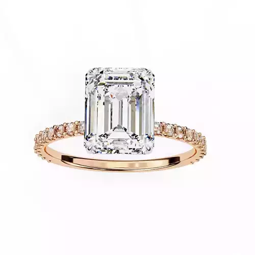 Solitaire Diamond Ring 360 animation renders 3dm stl  3D print model