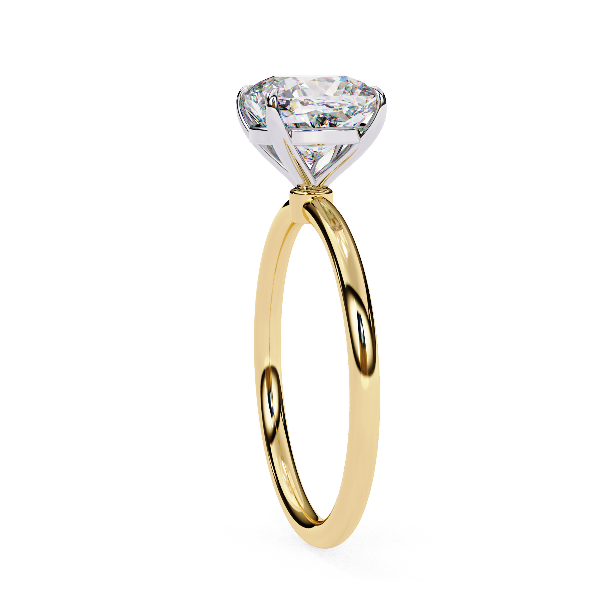 Mono Diamond Solitaire Ring 360 animation renders 3dm stl 3D print model_12