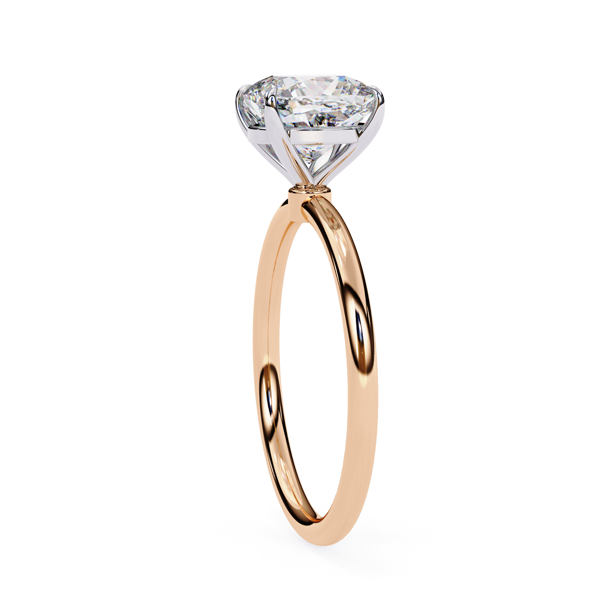 Mono Diamond Solitaire Ring 360 animation renders 3dm stl 3D print model_14