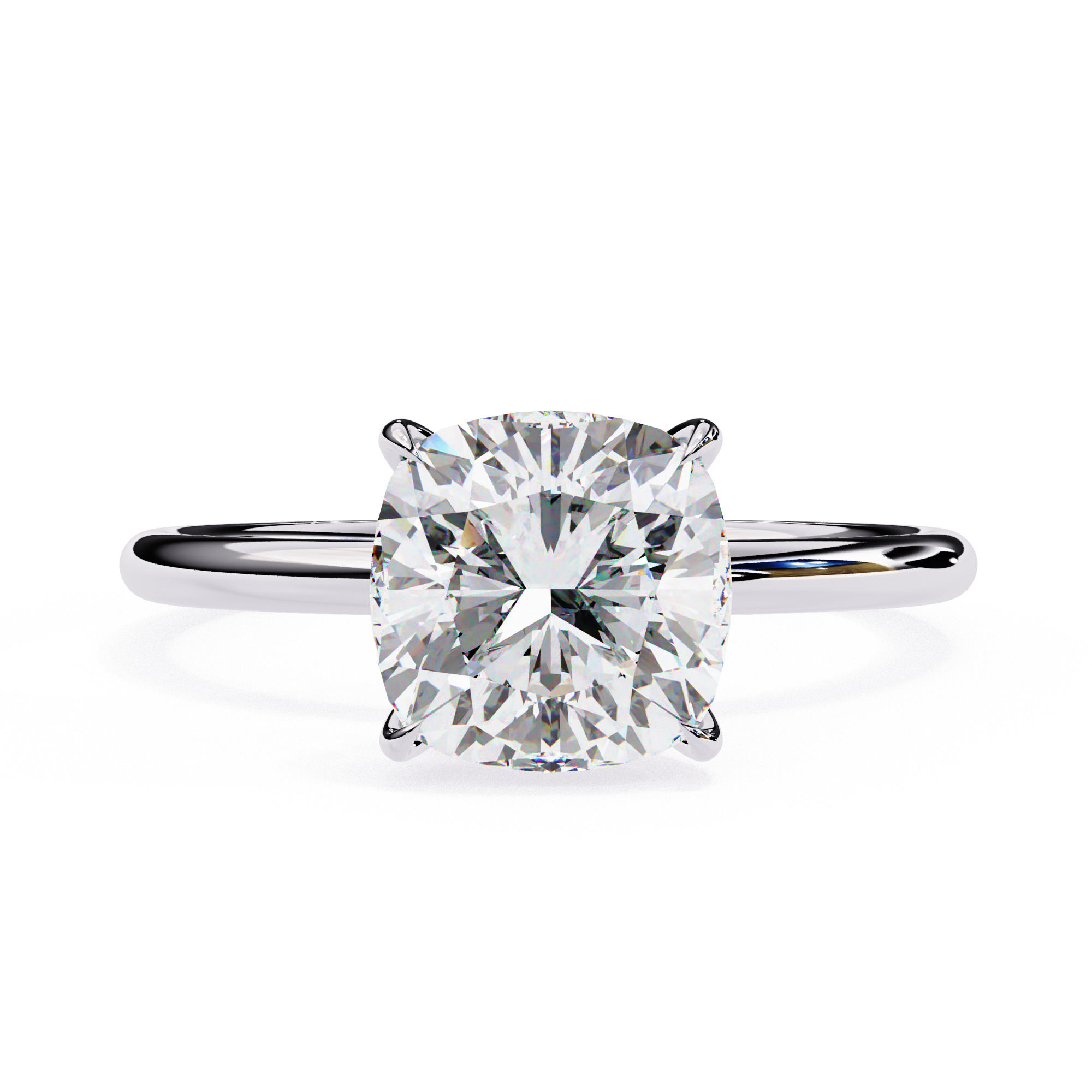 Mono Diamond Solitaire Ring 360 animation renders 3dm stl 3D print model_8
