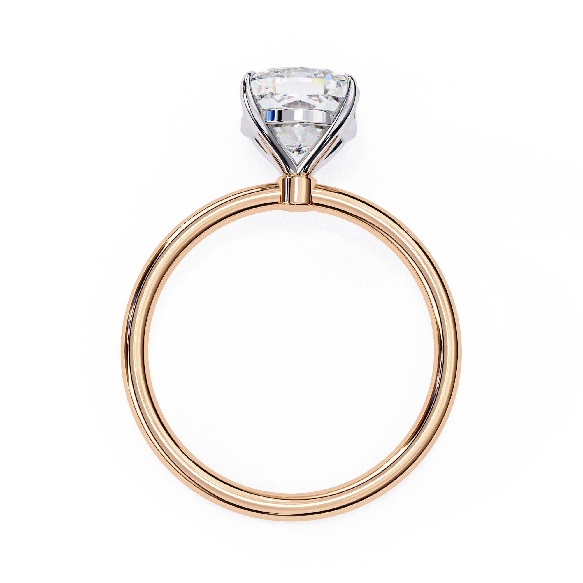 Mono Diamond Solitaire Ring 360 animation renders 3dm stl 3D print model_4