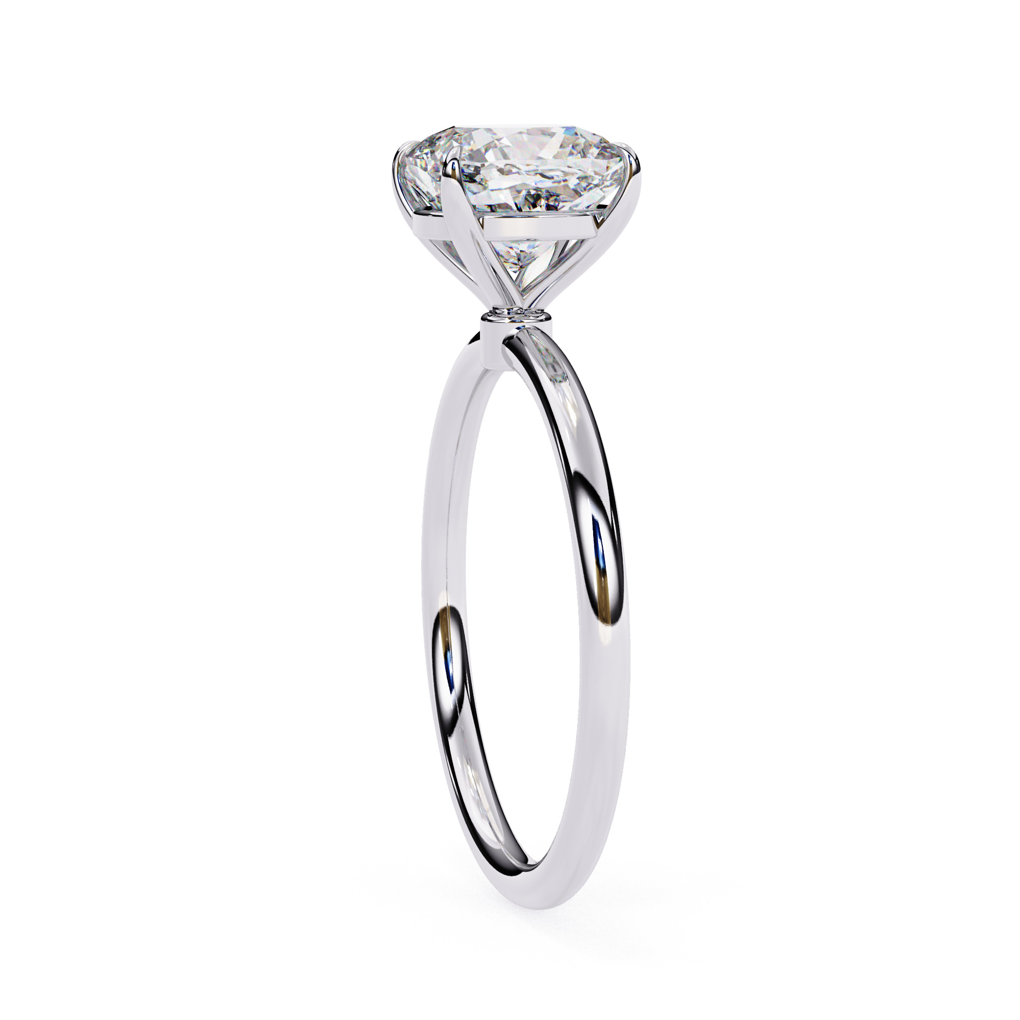 Mono Diamond Solitaire Ring 360 animation renders 3dm stl 3D print model_13