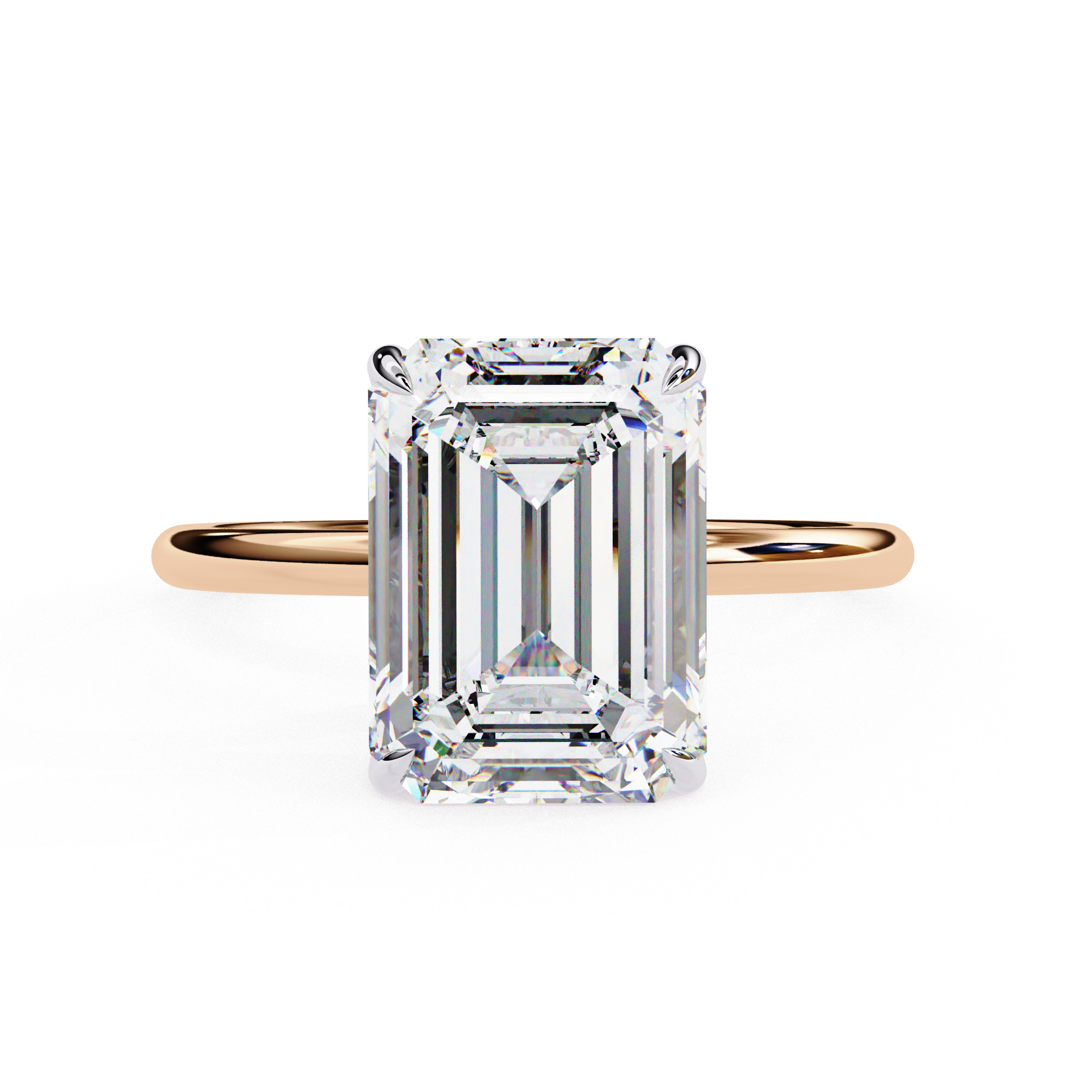 Mono Diamond Solitaire  Ring 360 animation renders 3dm stl  3D print model_1
