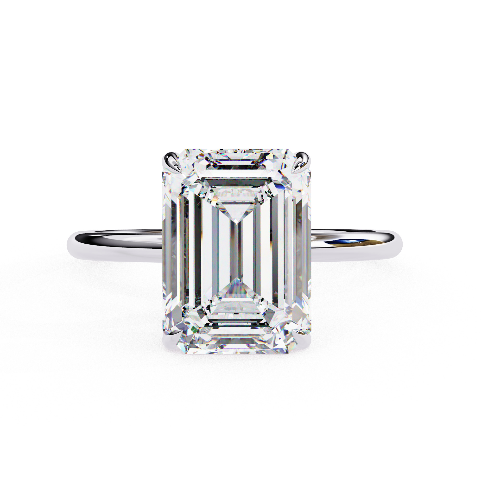 Mono Diamond Solitaire  Ring 360 animation renders 3dm stl  3D print model_5