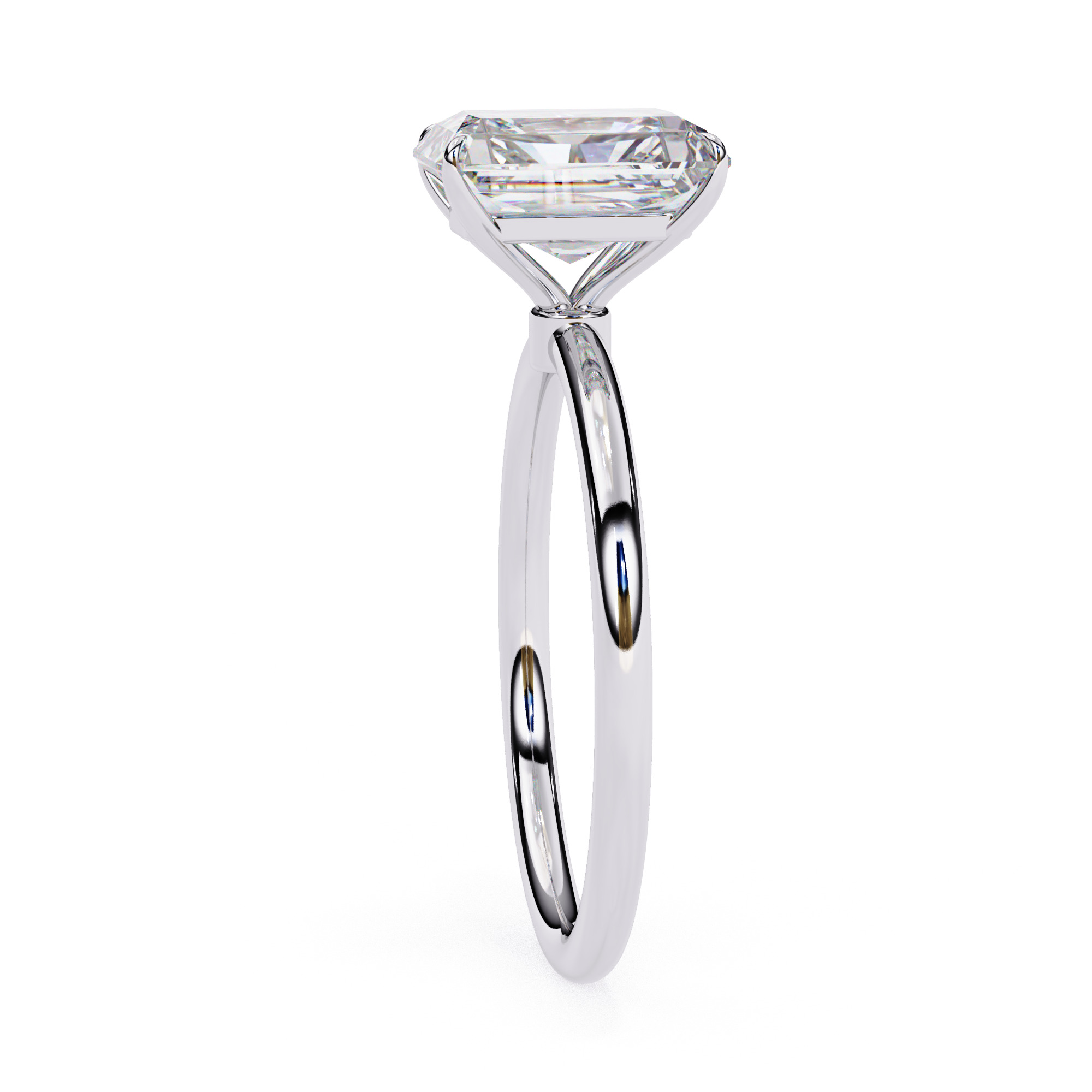 Mono Diamond Solitaire  Ring 360 animation renders 3dm stl  3D print model_11