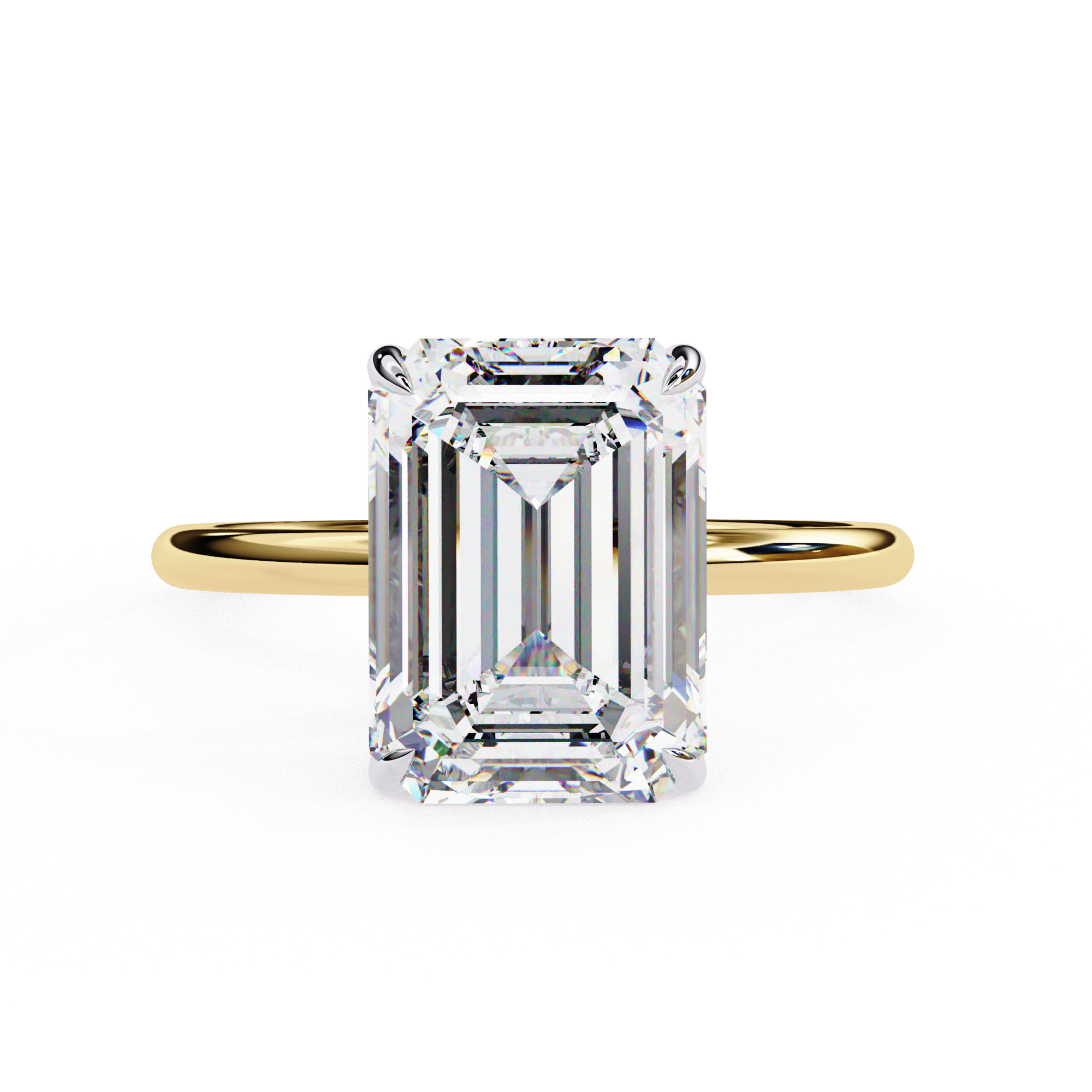 Mono Diamond Solitaire  Ring 360 animation renders 3dm stl  3D print model_6
