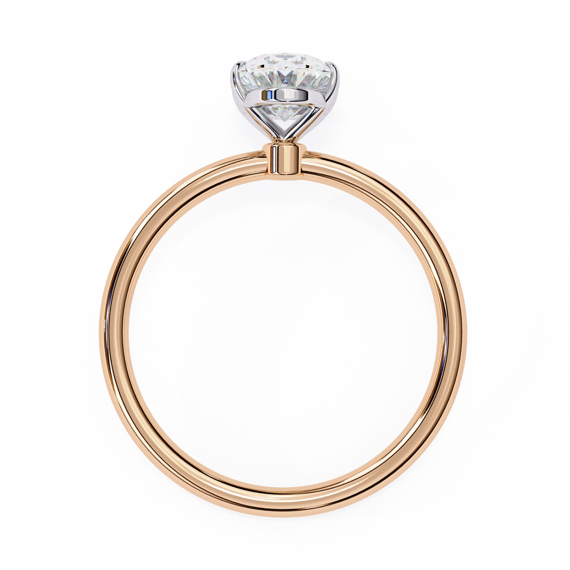 Mono Diamond Solitaire Ring 360 animation renders 3dm stl 3D print model_14
