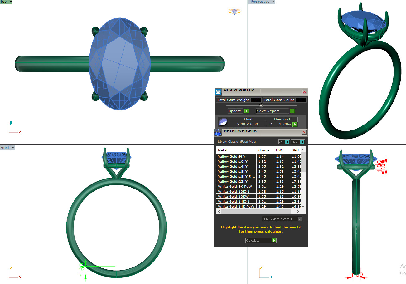 Mono Diamond Solitaire Ring 360 animation renders 3dm stl 3D print model_4