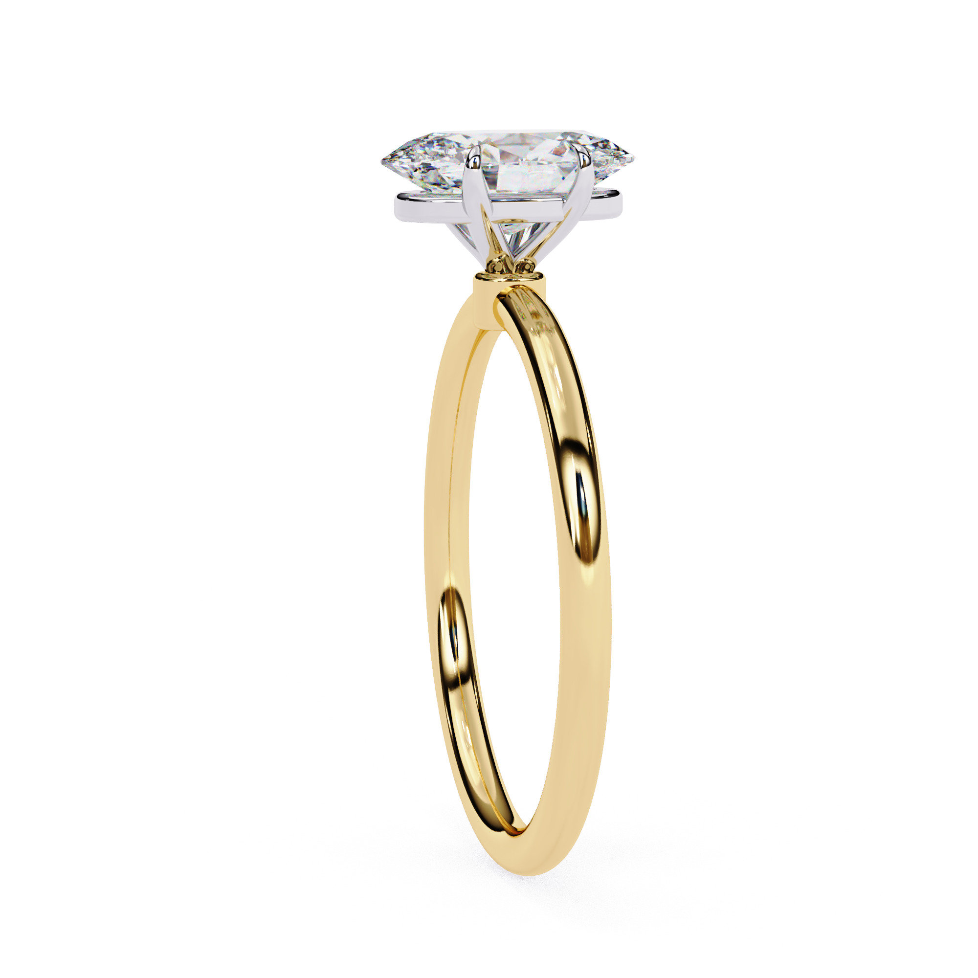 Mono Diamond Solitaire Ring 360 animation renders 3dm stl 3D print model_13