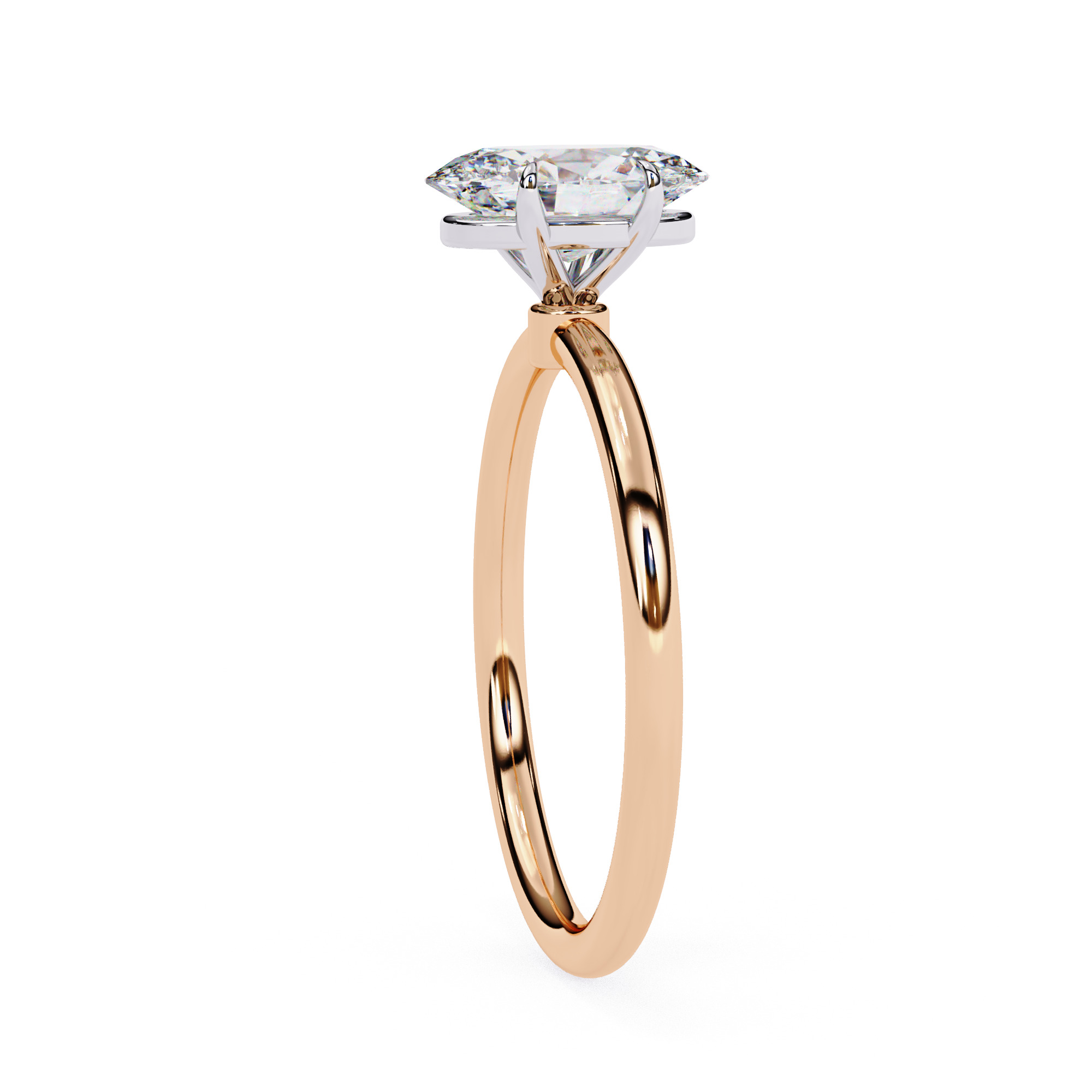 Mono Diamond Solitaire Ring 360 animation renders 3dm stl 3D print model_11