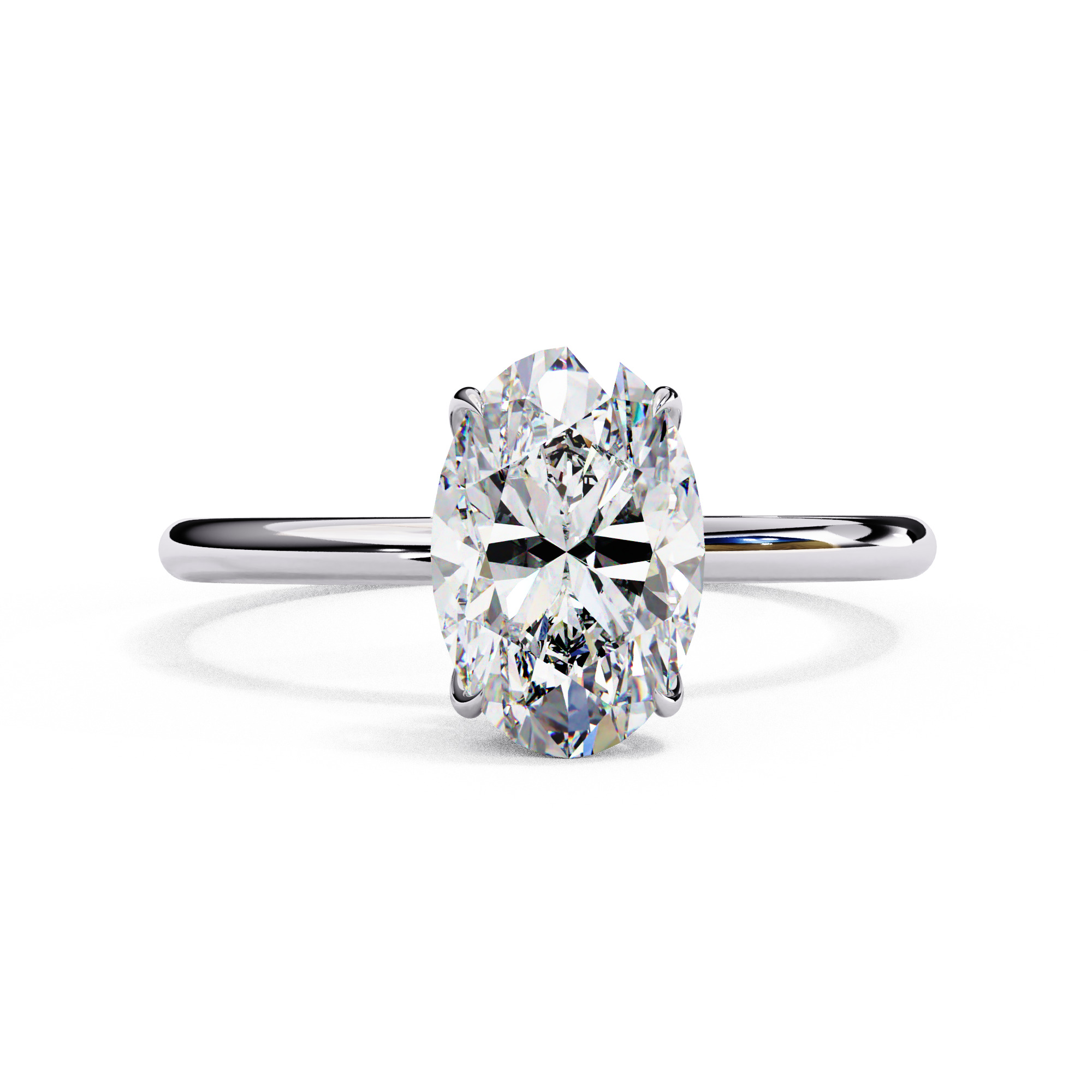 Mono Diamond Solitaire Ring 360 animation renders 3dm stl 3D print model_8