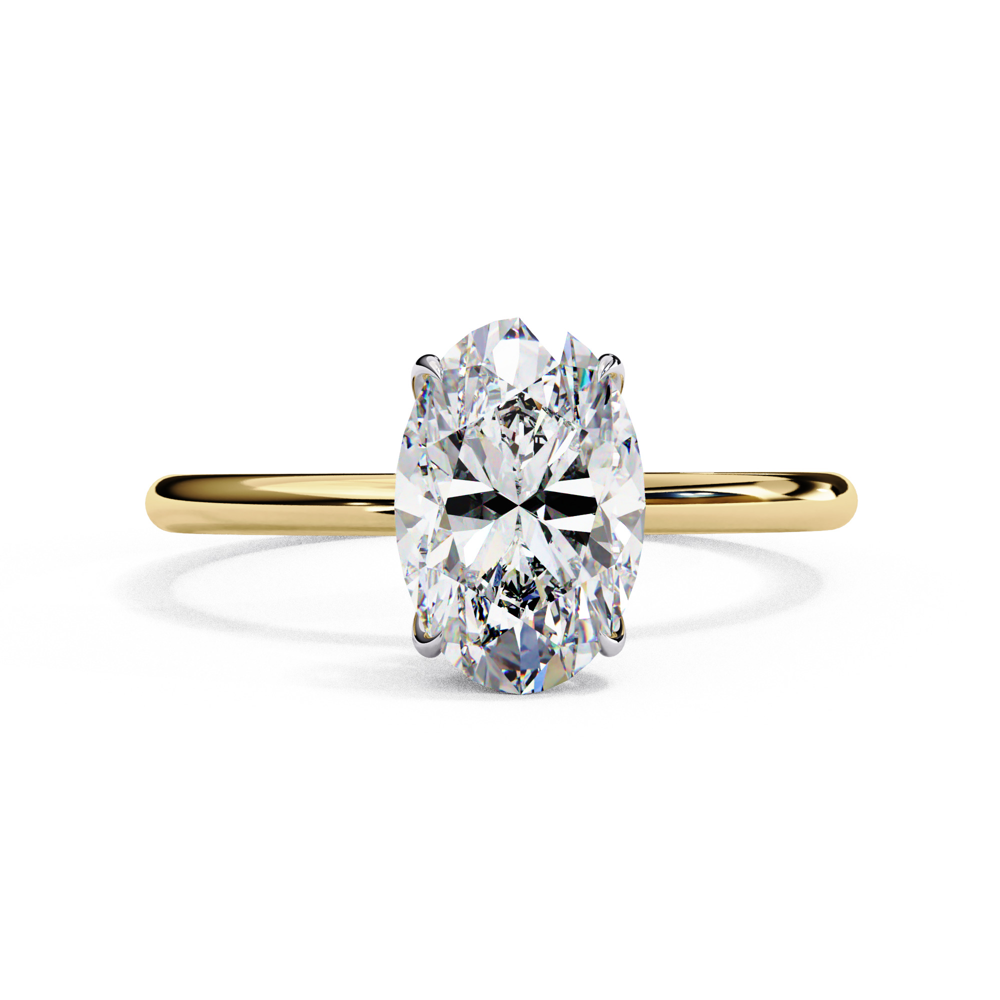 Mono Diamond Solitaire Ring 360 animation renders 3dm stl 3D print model_7