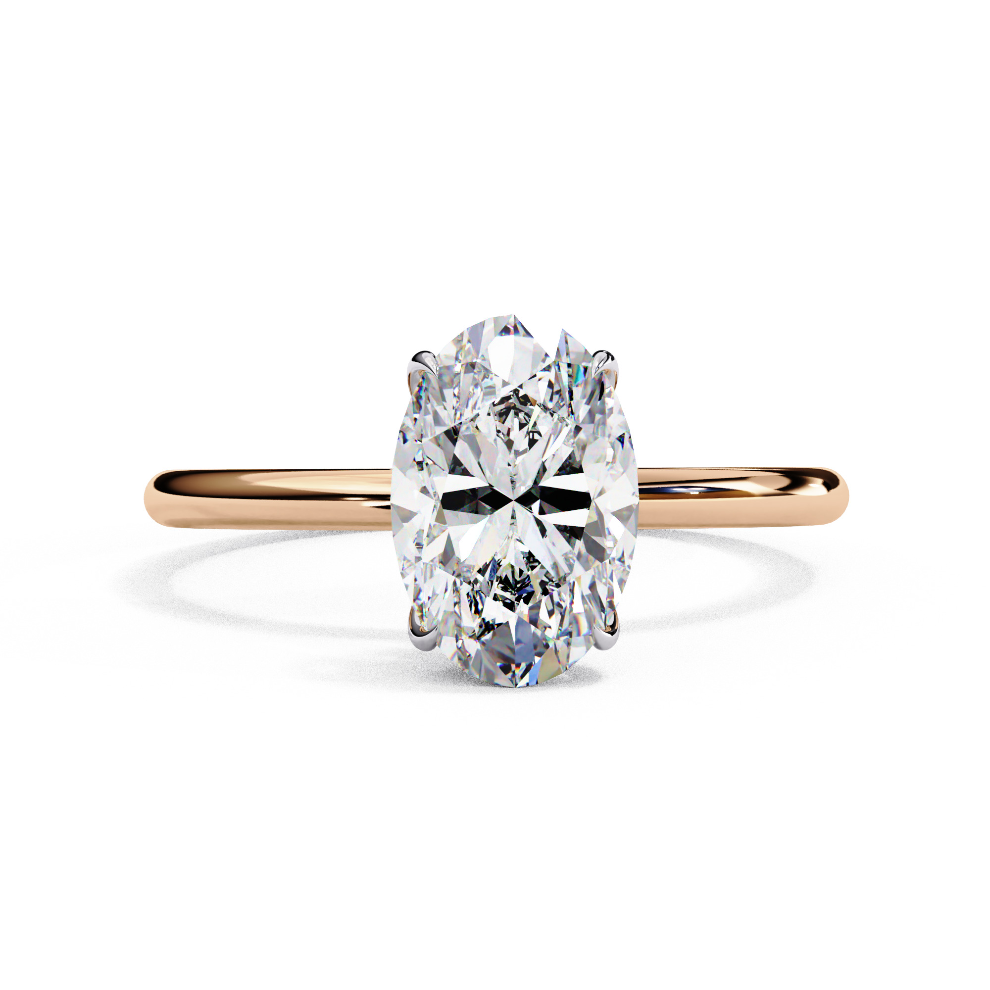 Mono Diamond Solitaire Ring 360 animation renders 3dm stl 3D print model_1