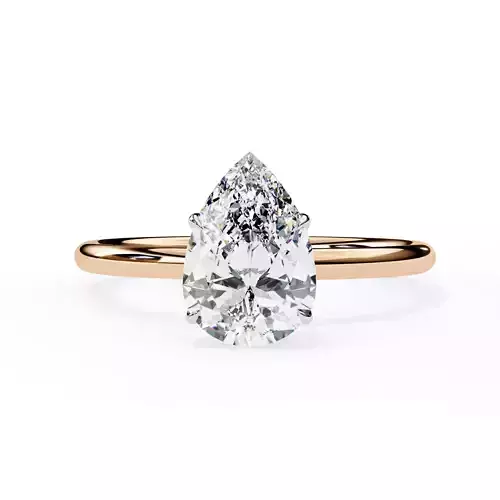Mono Diamond Solitaire Ring 360 animation renders 3dm stl 3D print model