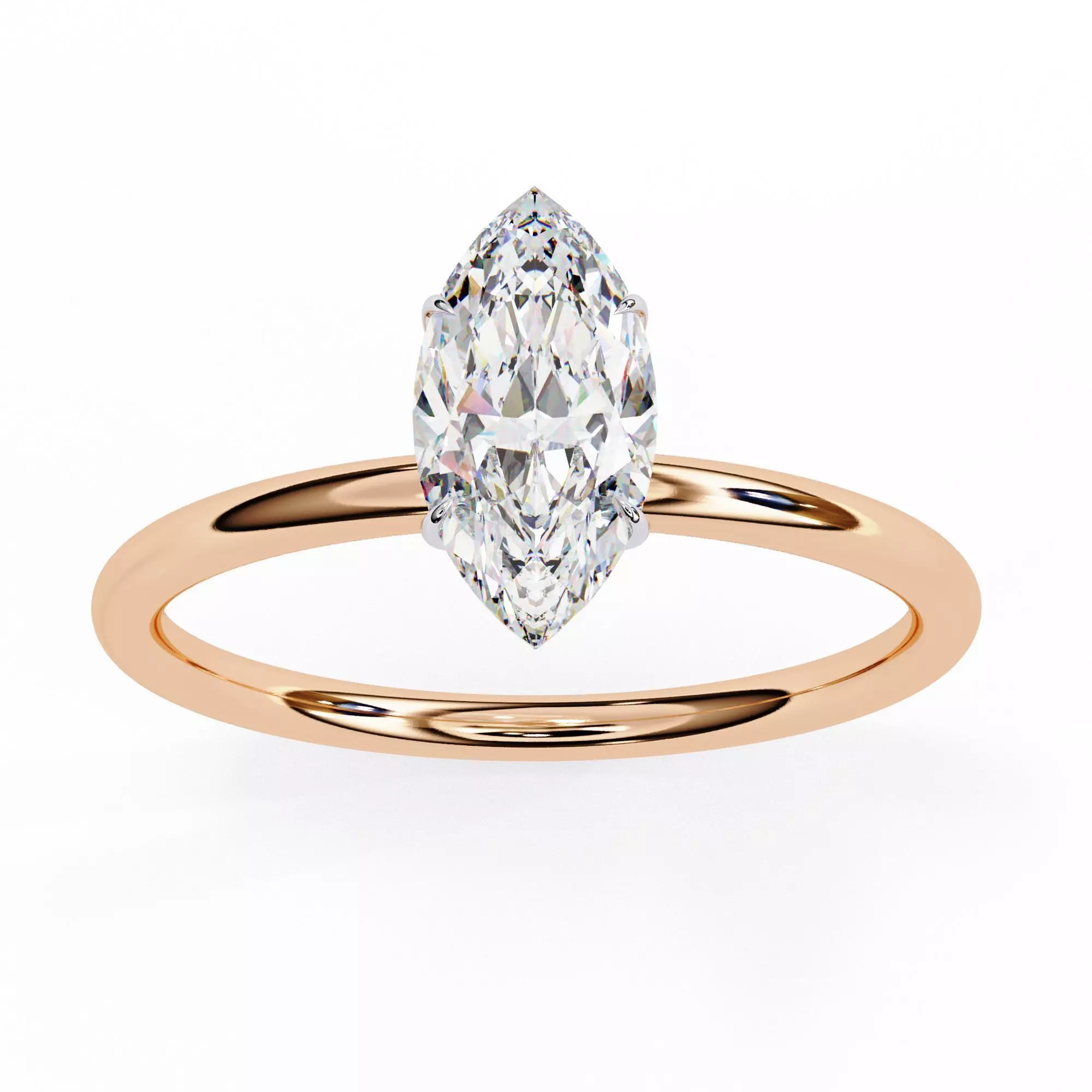 Mono Diamond Solitaire Ring 360 animation renders 3dm stl 3D print model_0