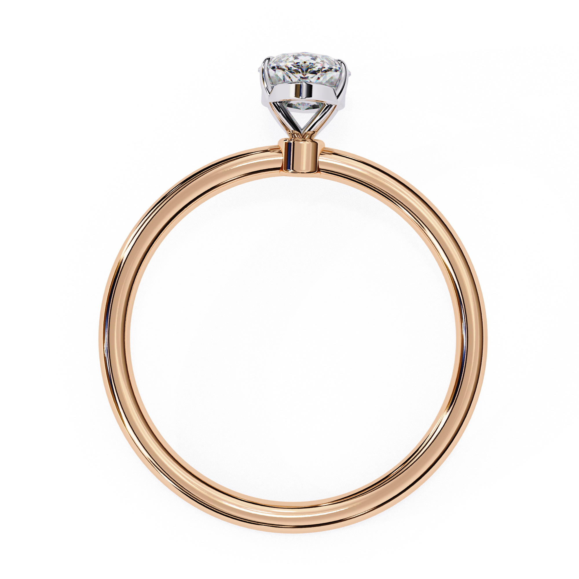 Mono Diamond Solitaire Ring 360 animation renders 3dm stl 3D print model_13