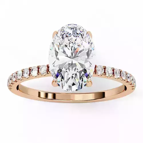 Solitaire Diamond Ring 360 animation renders 3dm stl 