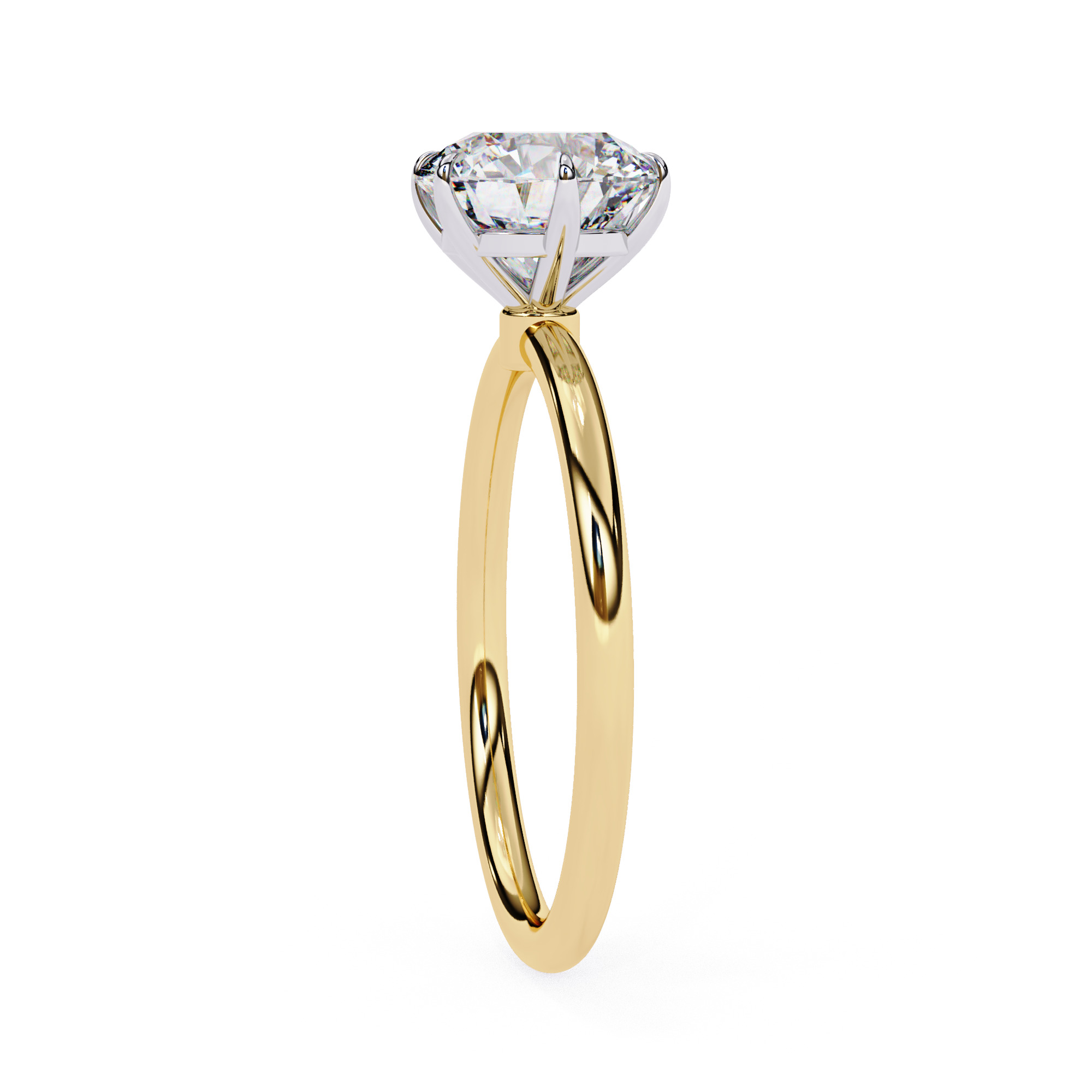Mono Diamond Solitaire Ring 360 animation renders 3dm stl 3D print model_8