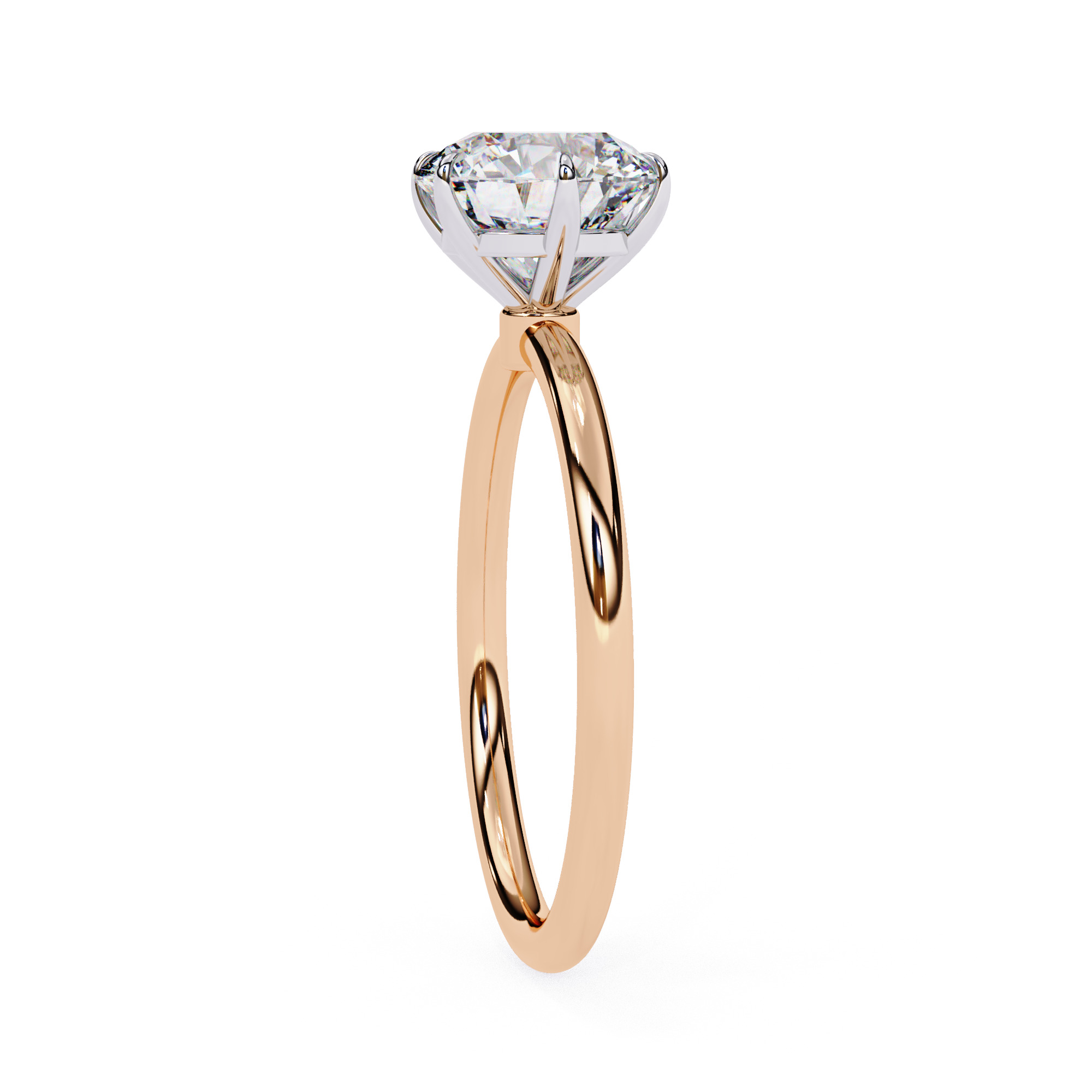 Mono Diamond Solitaire Ring 360 animation renders 3dm stl 3D print model_6