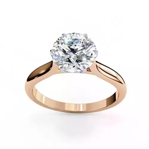 Mono Diamond Solitaire Ring 360 animation renders 3dm stl 3D print model Mono Diamond Solitaire Ring 360 animation renders 3dm stl 3D print model