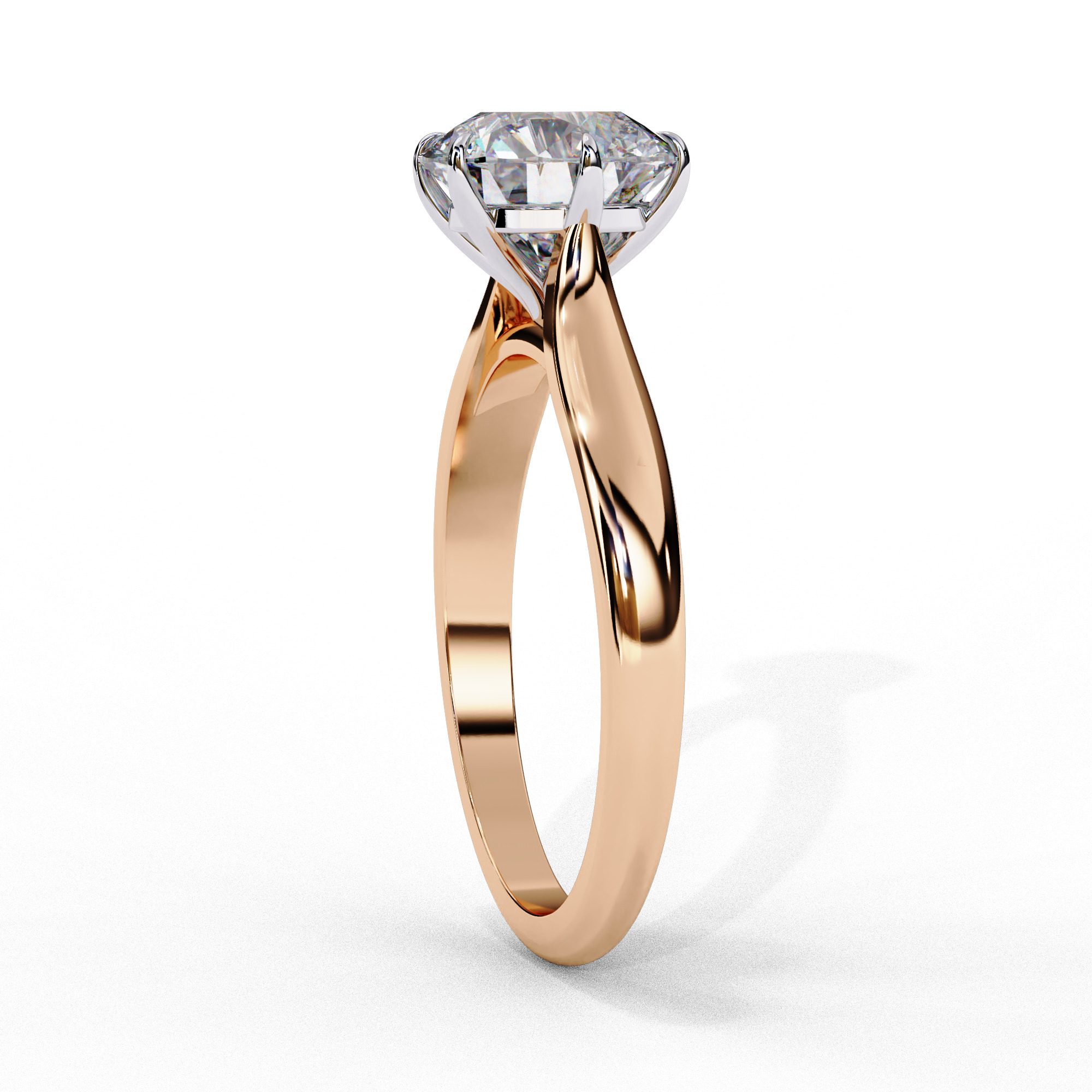Mono Diamond Solitaire Ring 360 animation renders 3dm stl 3D print model_13