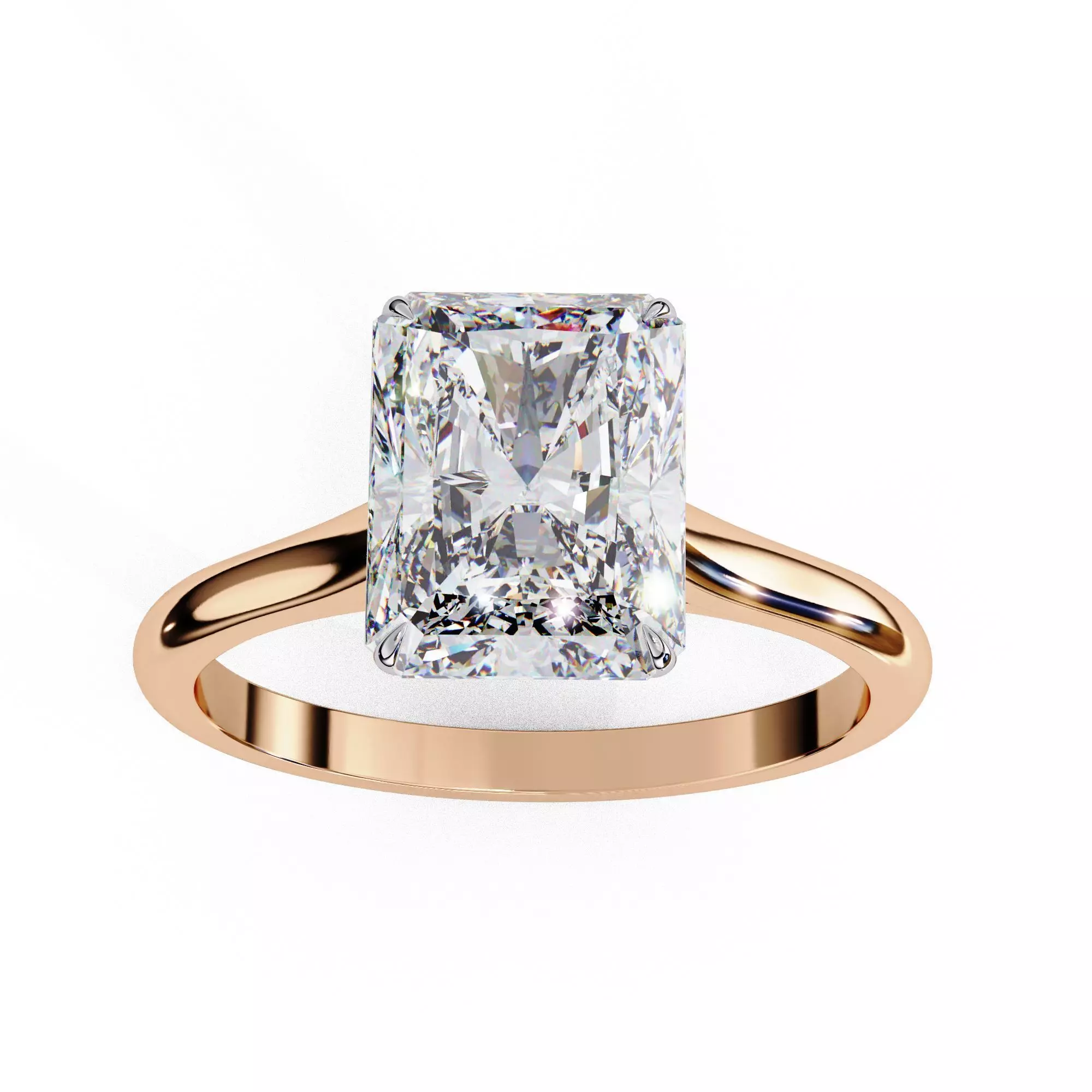 Mono Diamond Solitaire  Ring 360 animation renders 3dm stl  3D print model_0