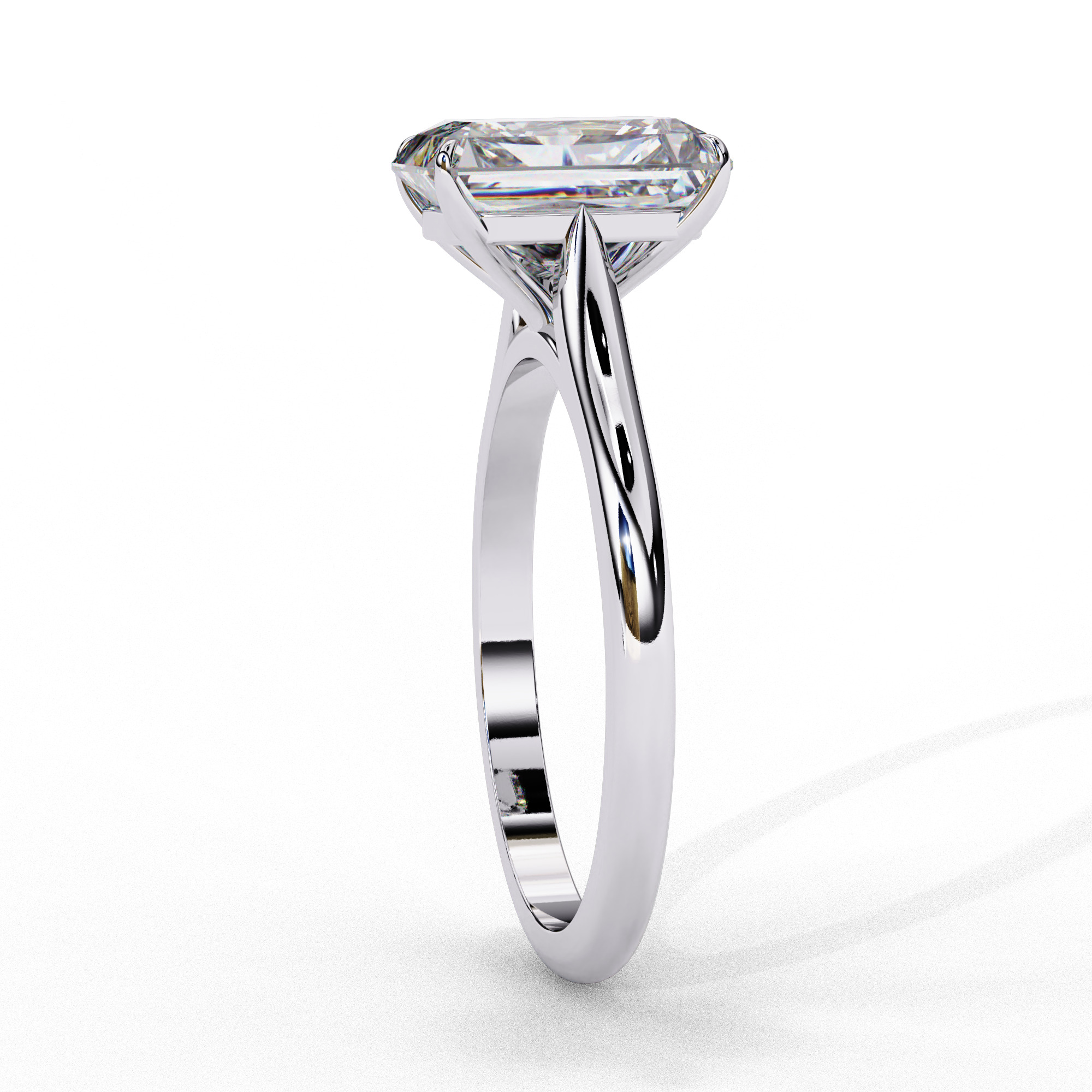 Mono Diamond Solitaire  Ring 360 animation renders 3dm stl  3D print model_13