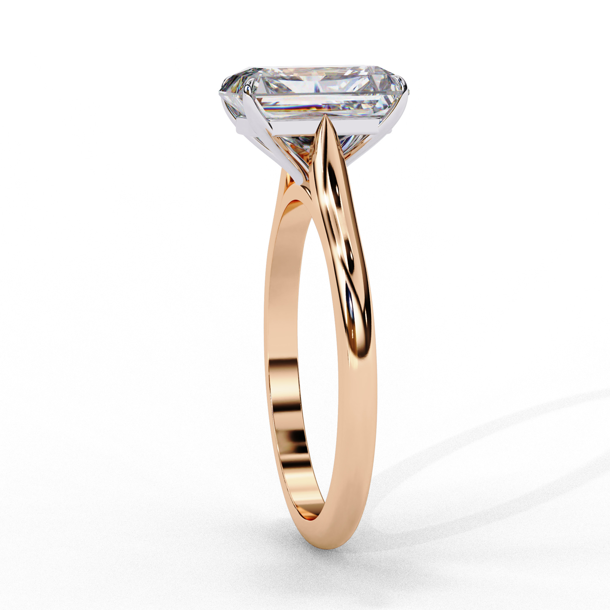 Mono Diamond Solitaire  Ring 360 animation renders 3dm stl  3D print model_11
