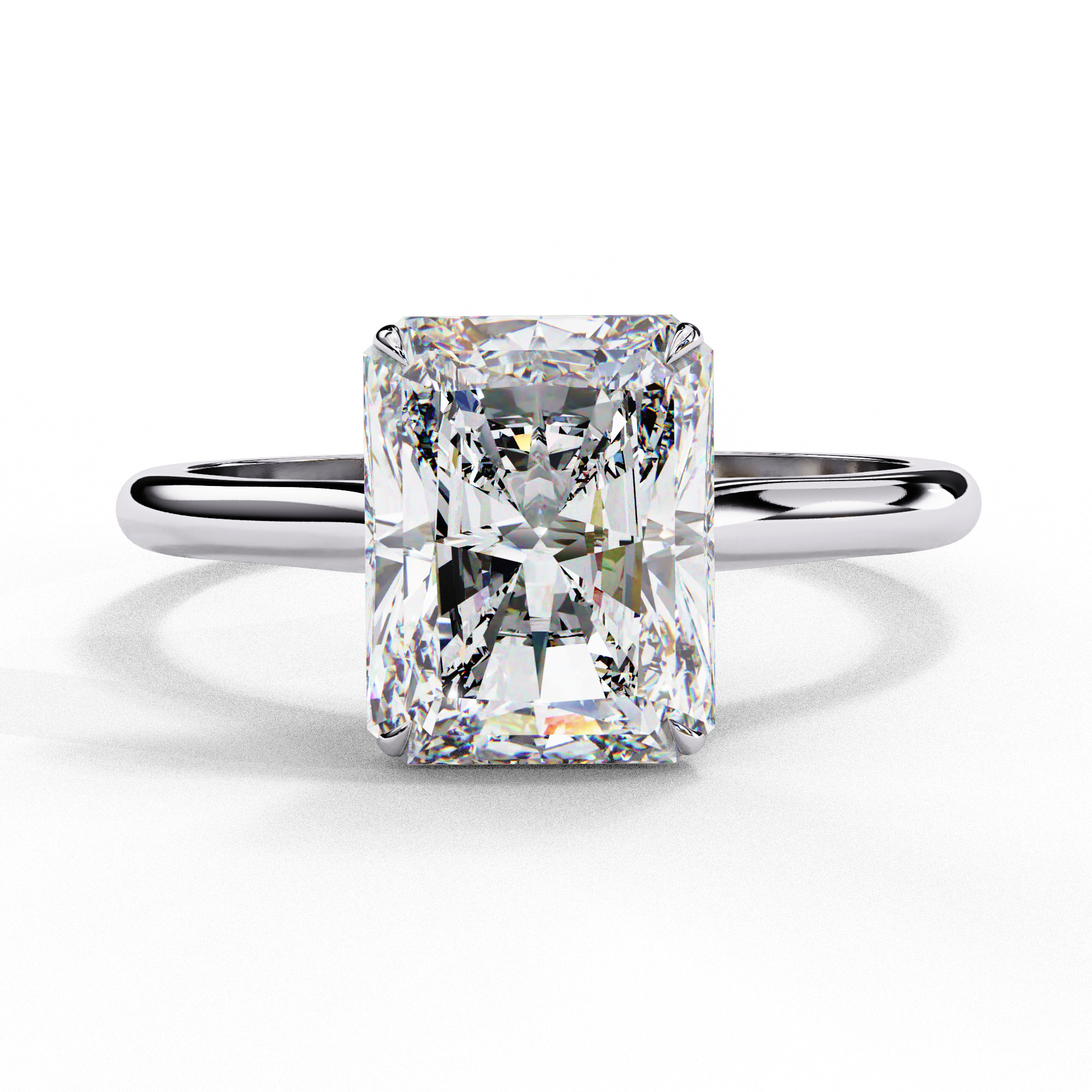 Mono Diamond Solitaire  Ring 360 animation renders 3dm stl  3D print model_7