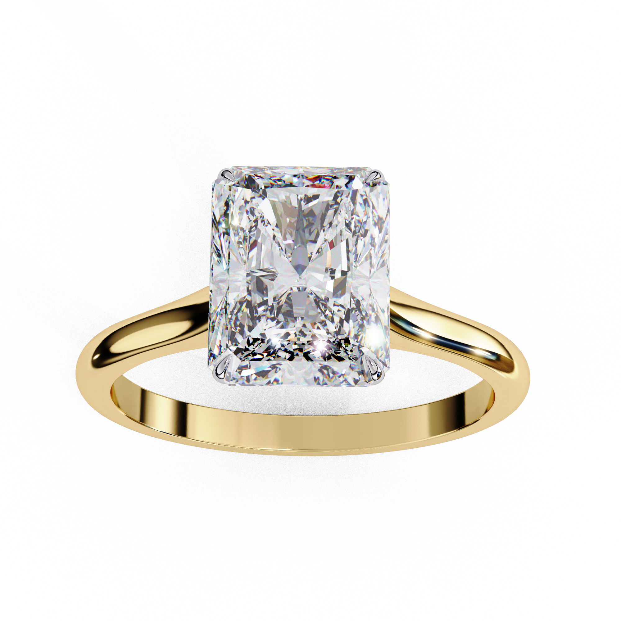 Mono Diamond Solitaire  Ring 360 animation renders 3dm stl  3D print model_9