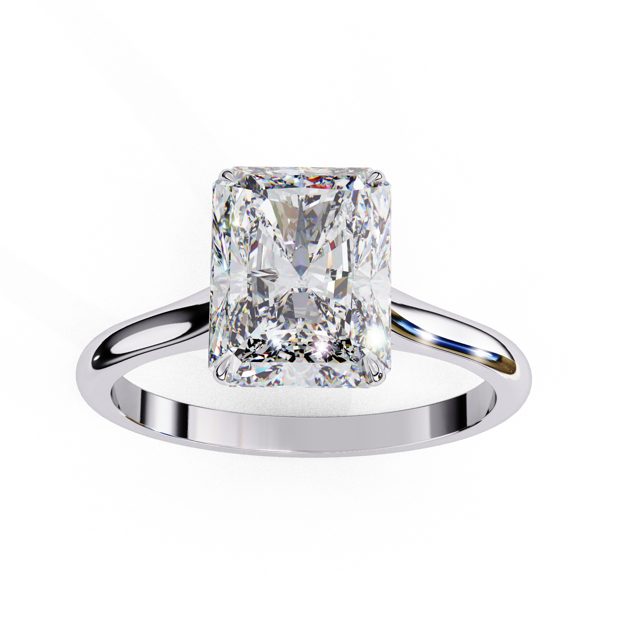 Mono Diamond Solitaire  Ring 360 animation renders 3dm stl  3D print model_10