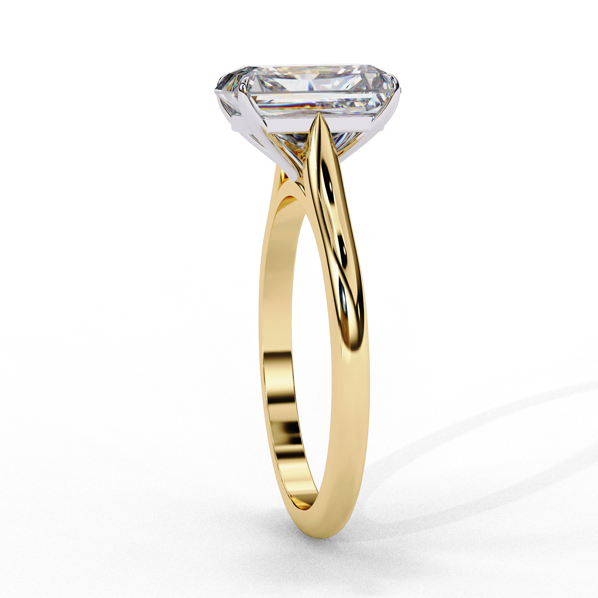 Mono Diamond Solitaire  Ring 360 animation renders 3dm stl  3D print model_12