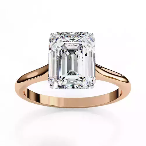 Mono Diamond Solitaire Ring 360 animation renders 3dm stl 3D print model