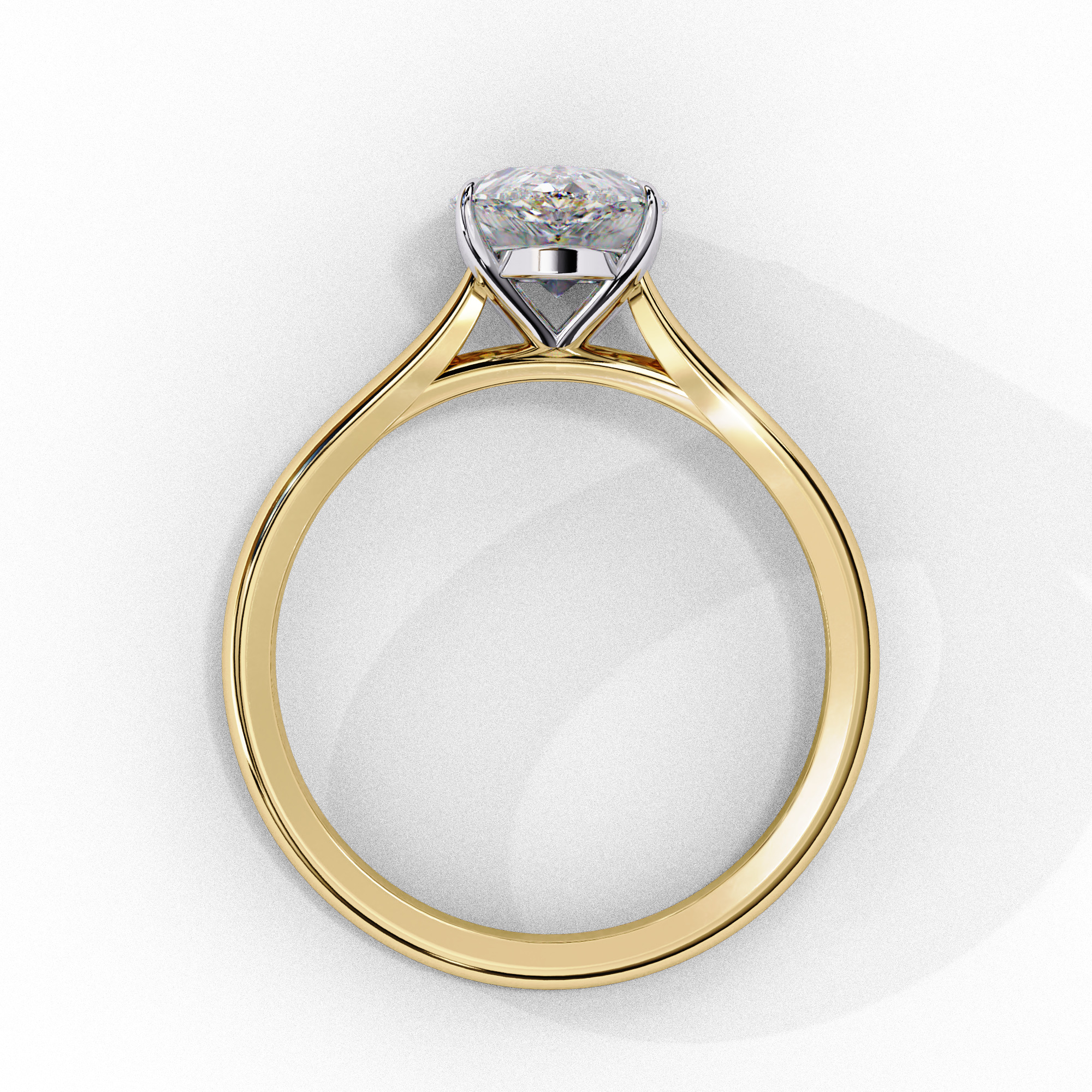 Mono Diamond Solitaire Ring 360 animation renders 3dm stl 3D print model_5