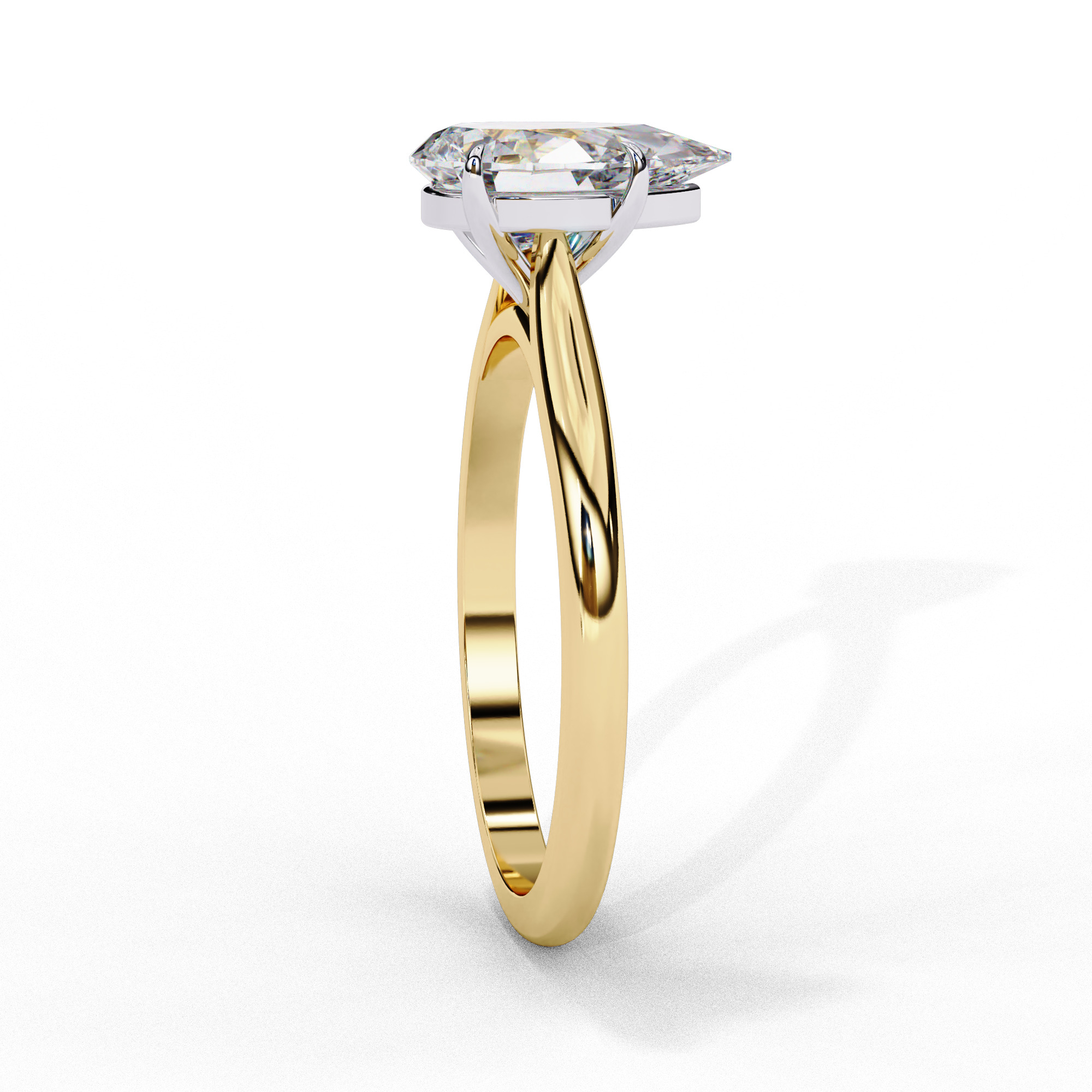 Mono Diamond Solitaire Ring 360 animation renders 3dm stl 3D print model_10
