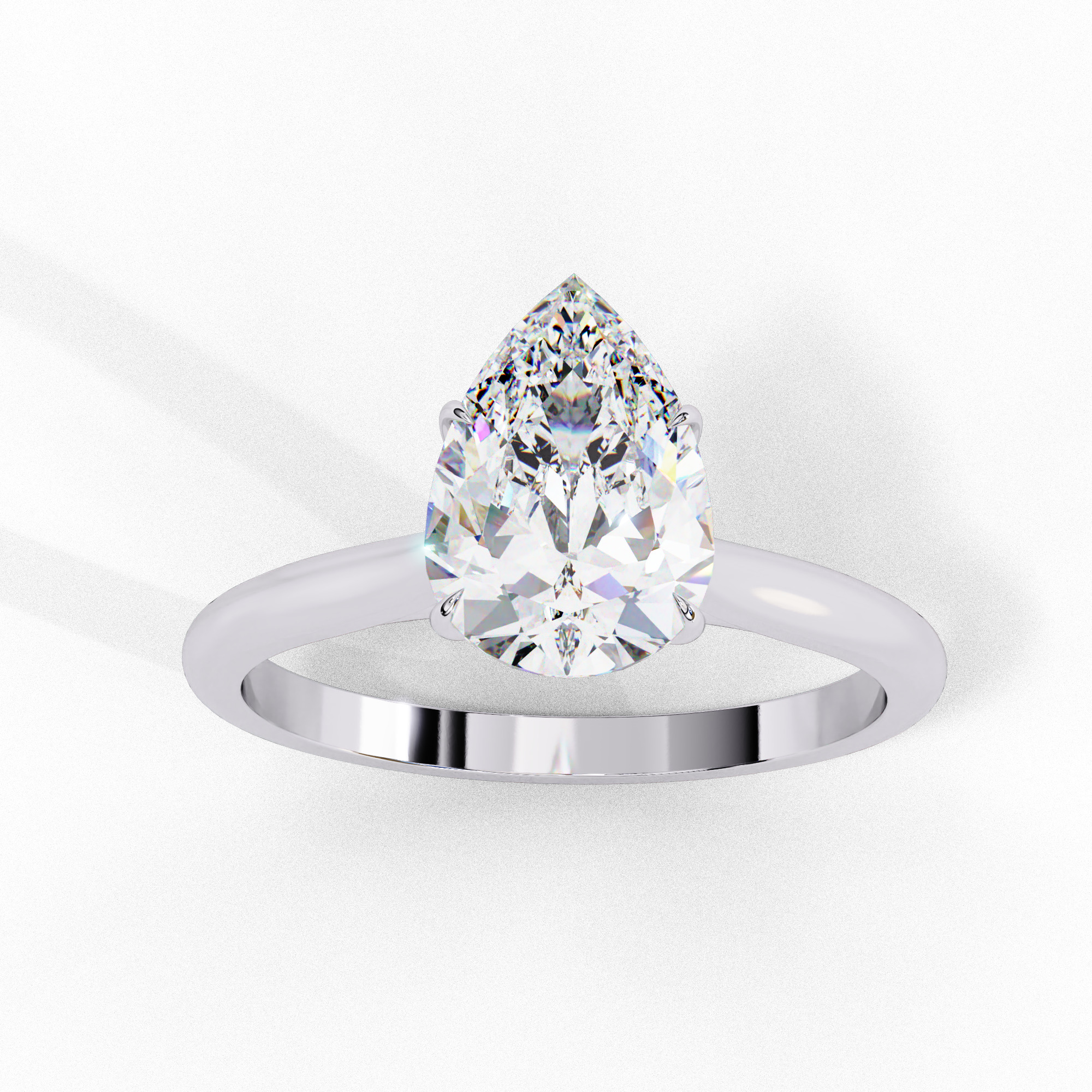 Mono Diamond Solitaire Ring 360 animation renders 3dm stl 3D print model_13