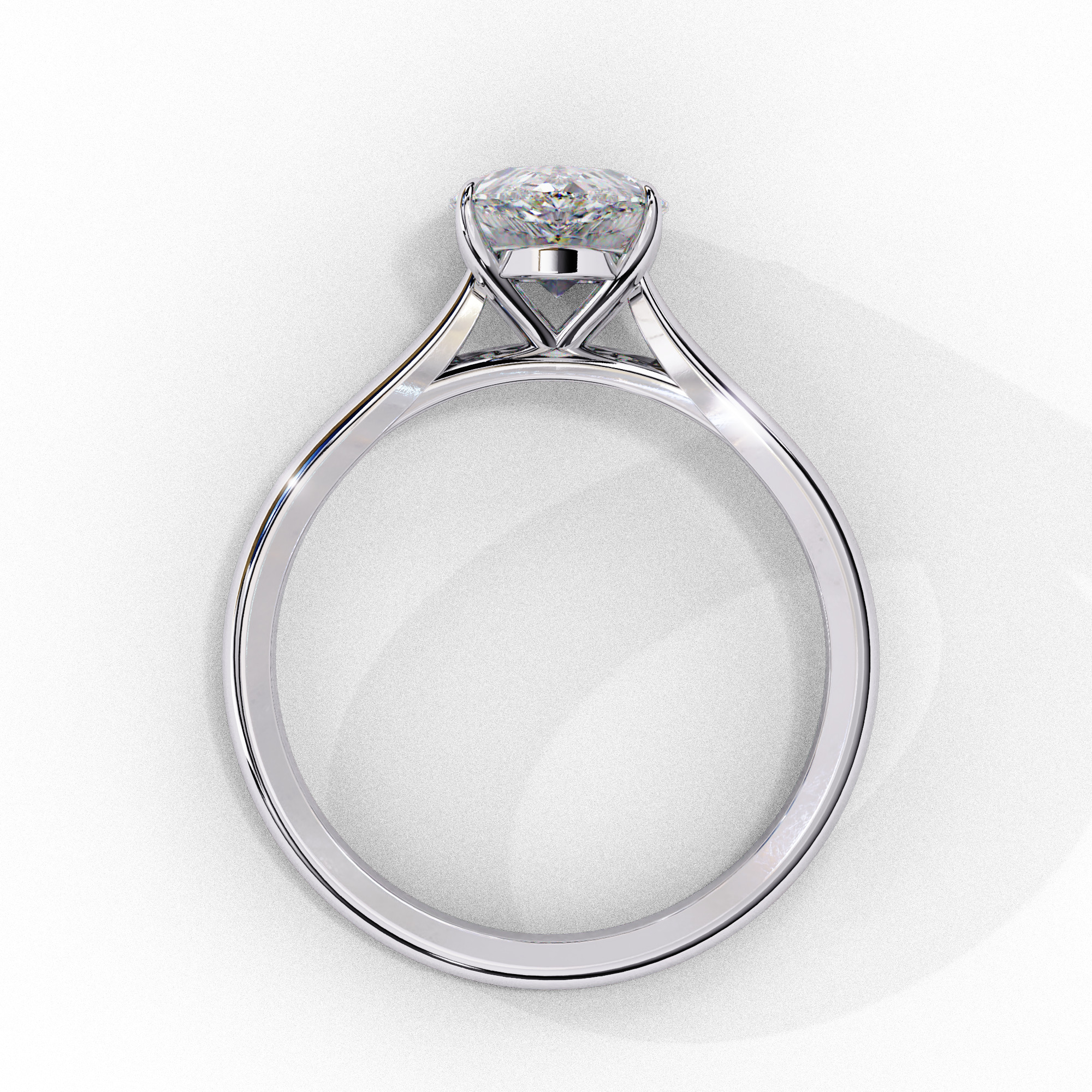 Mono Diamond Solitaire Ring 360 animation renders 3dm stl 3D print model_6