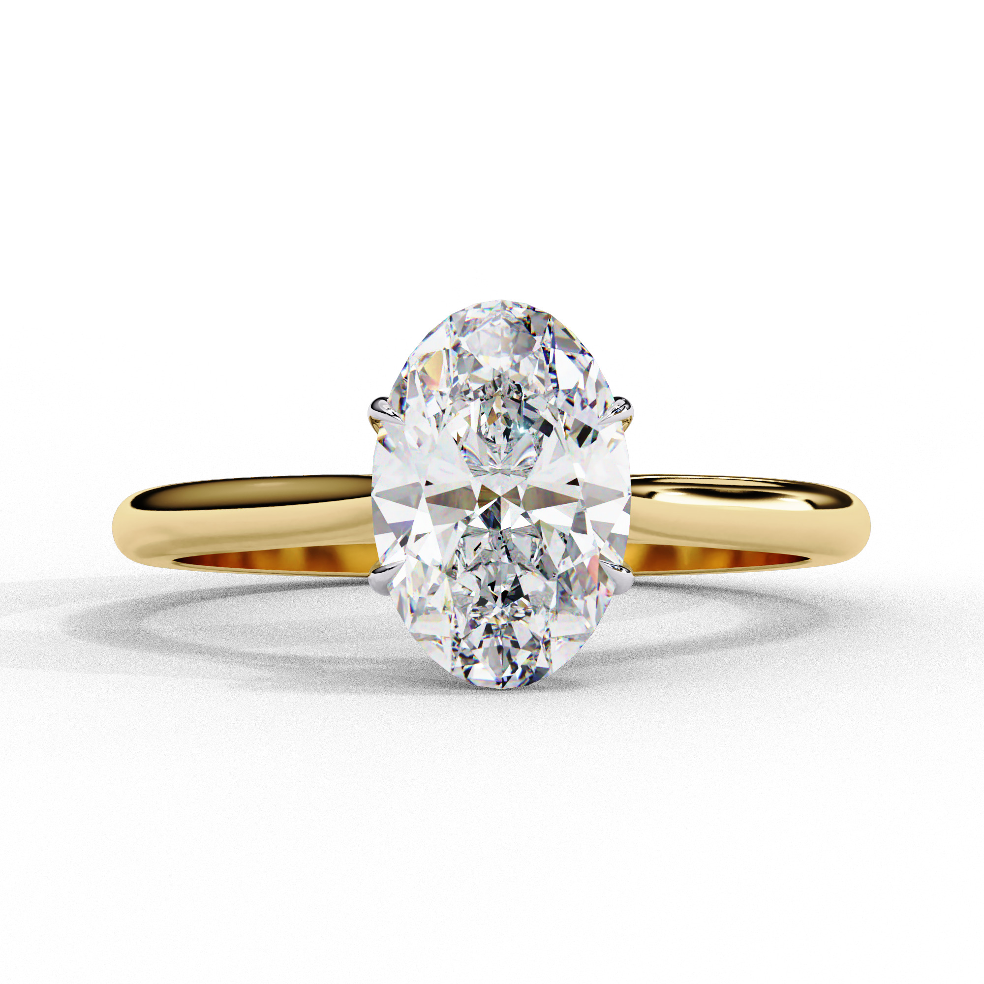 Mono Diamond Solitaire Ring 360 animation renders 3dm stl 3D print model_10
